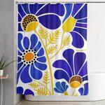 the happiest flowers shower curtain 0