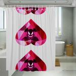 the heart gem in diamond shower curtains 0