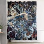 the hunt deux shower curtain 0