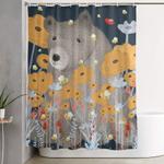 the joy of bees shower curtain 0
