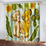 the lion king curtains blackout window treatments drapes for room decoration 0