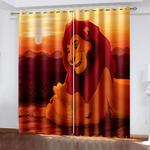 the lion king curtains cosplay blackout window treatments drapes 0