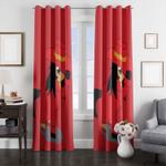 the little ponny and carmen sandiego window curtain 0