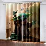 the mandalorian baby yoda curtains blackout window drapes 0