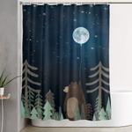 the moon balloon shower curtain 0