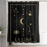 the moon or la lune gold edition shower curtain 0