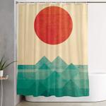 the ocean the sea the wave shower curtain 0