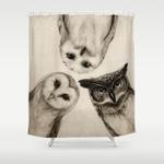 the owl 3 shower curtain 0