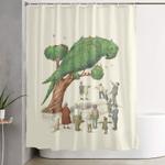 the parrot tree shower curtain 0