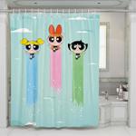 the powerpuff girls flying shower curtains 0