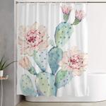 the prettiest cactus shower curtain 0