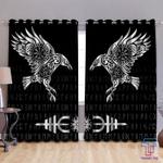 the raven of odin tattoo window curtains vikings tattoo warrior history blackout window curtains 100 polyester 417 1079 0