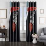 the ring of nba basketball window curtain 0