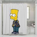 the simpsons stone island shower curtains 0
