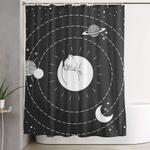 the space cat shower curtain 0