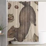 the squirrel and chestnuts shower curtain 0