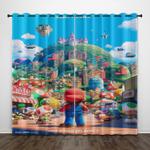 the super mario bros movie curtains blackout window drapes decoration 0