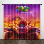 the super mario bros movie pattern curtains blackout window 0