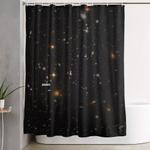 the universe space time stars galaxies science planets past love design shower curtain 0