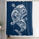 the white whale shower curtain 0
