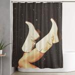 these boots space shower curtain 0