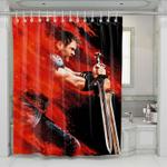 thor ragnarok and sword shower curtains 0