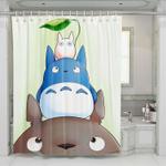 three character totoro shower curtains 0