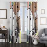 three we bare bears close up window curtains 0