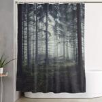 through the trees shower curtain 0