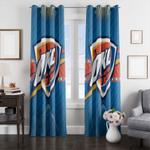 thunder oklahoma city reflection window curtain 0