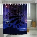 thunder toronto raptors galaxy shower curtains 0