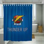 thunder up basketball nba shower curtains 0