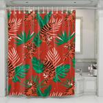 tiger chinese ornament flora shower curtains 0