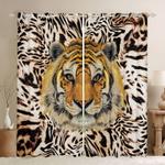 tiger leopard pattern window curtain tigers the king animals blackout window curtains 100 polyester 41 7 107 9 0