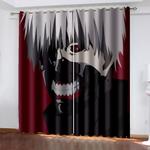 tokyo ghoul curtains pattern blackout window drapes 0