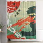 tokyo or bust shower curtain 0