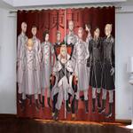 tokyo revengers pattern curtains blackout window drapes 0