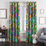 tone cartoon network pattern window curtains 0