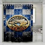 toronto blue jays glitter logo shower curtains 0