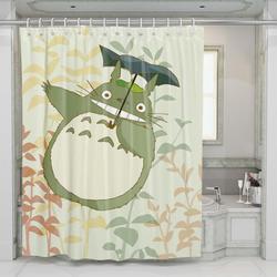 Totoro With Umbrella Shower Curtain Set Bathroom Set For Bathroom Decor Best Gift For Friends