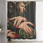 touch plants shower curtain 0