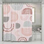 traditional ornament oval and lines shower curtains 0