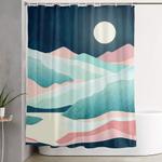 tranquil vista shower curtain 0