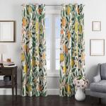 tree fruits floral pattern window curtain 0