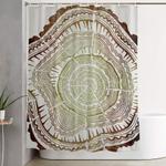 tree rings c watercolor ombre shower curtain 0