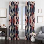 triadic color square and line window curtain 0