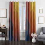 triangle world yellow to blue window curtain 0
