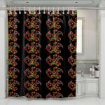 tribal charizard pokemon shower curtains 0