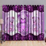 triple teddy with jewel uncrust black curtain bathroom decor item blackout window curtains 100 polyester 417 1079 0