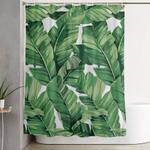 tropical banana leaves v shower curtain 0